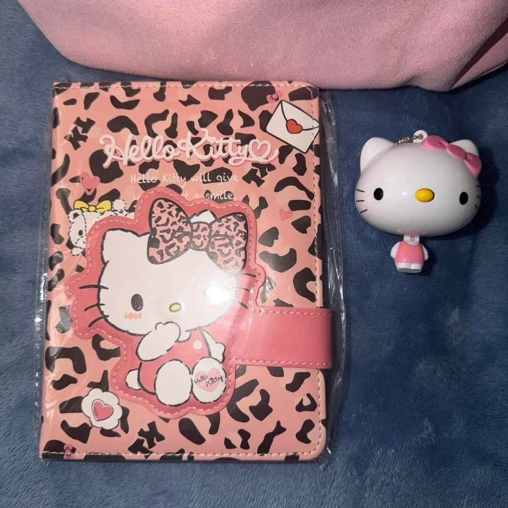 Hello‎ Kitty pink backpack ,note book and measuring tape